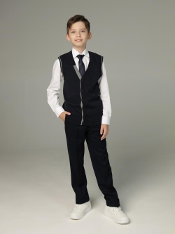 Вязаный жилет для мальчика Генри (ШФ-528/1)