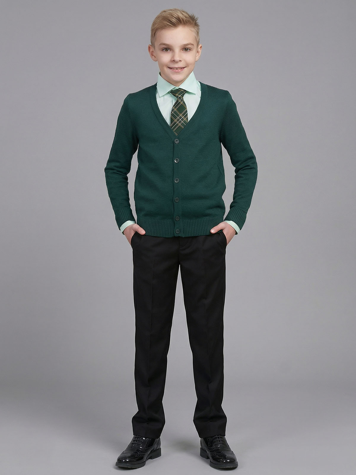 Вязаный кардиган для мальчика Даниил (ШФ-989)