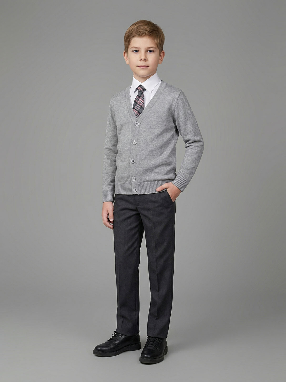 Вязаный кардиган для мальчика Даниил (ШФ-989)