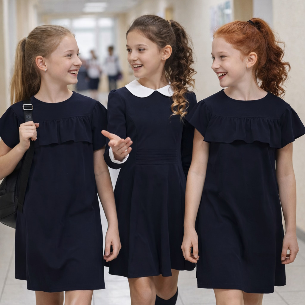 Школьное платье: почему оно снова стало базой гардероба школьницы Школьное платье: почему оно снова стало базой гардероба школьницы