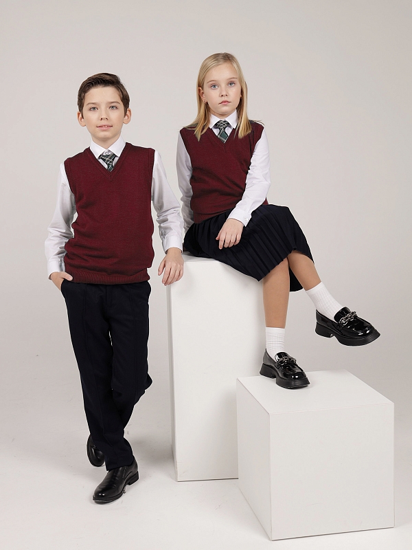 Вязаный жилет UNI Универ (ШФ-916)