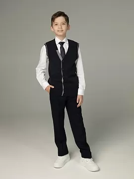 Вязаный жилет для мальчика Генри (ШФ-528/1)