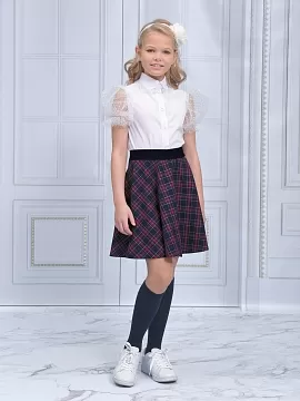 Школьная юбка Рио комби Виктория (ШФ-1822)
