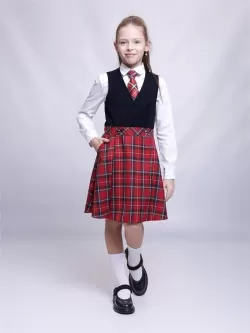 Школьный сарафан Рио комби (ШФ-2400)