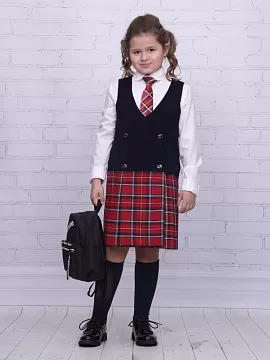 Школьный сарафан Гулливер-Рио комби (ШФ-2062)