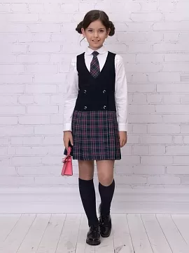 Школьный сарафан Рио комби Виктория (ШФ-1807)