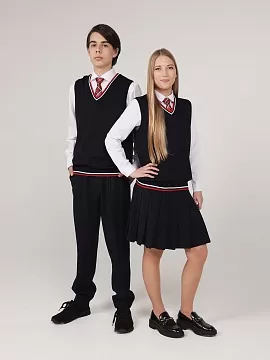 Вязаный жилет UNI Триколор (ШФ-1350/1)