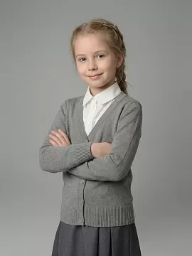 Вязаный кардиган для девочки Ирина (ШФ-982)