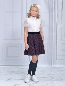 Школьная юбка Рио комби Виктория (ШФ-1822)