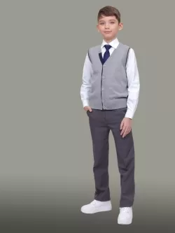 Вязаный жилет для мальчика Генри (ШФ-528/1)