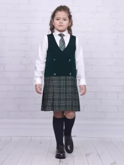 Школьный сарафан Гулливер-Рио комби (ШФ-2062)