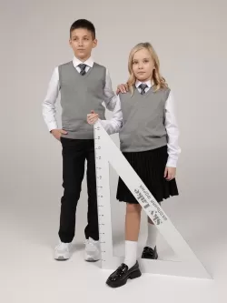 Вязаный жилет для мальчика UNI Универ (ШФ-916)